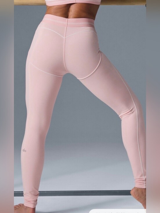 ALO Yoga Pants - ALO Yoga Pink High-Waisted Leggings Size S